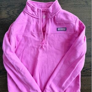 girls vineyard vines shep shirt- pink-L